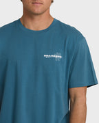 Billabong Single Fin Premium Tee-Real Teal