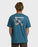 Billabong Single Fin Premium Tee-Real Teal