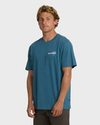 Billabong Single Fin Premium Tee-Real Teal
