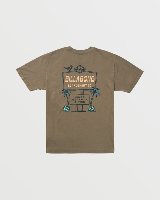 Billabong No Vacancy Premium Tee-Brown