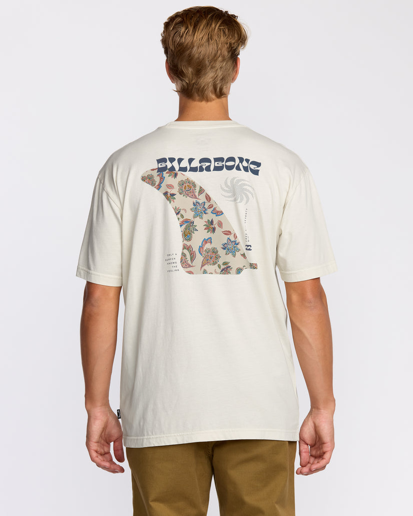 Billabong Single Fin Premium Tee-Off White