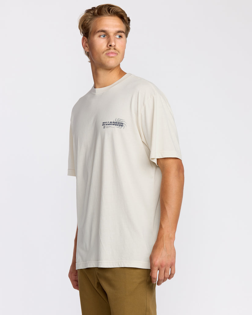 Billabong Single Fin Premium Tee-Off White