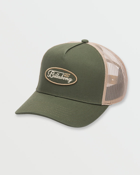 Billabong Bad Dog Trucker Hat-Military