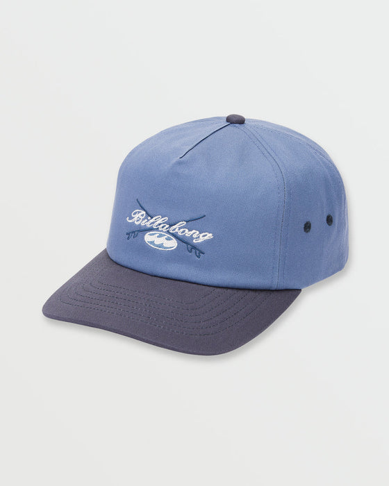 Billabong Throwback Snapback Hat-Carolina Blue