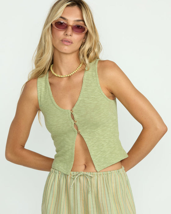 Billabong Bren Knit Tank-Pistachio