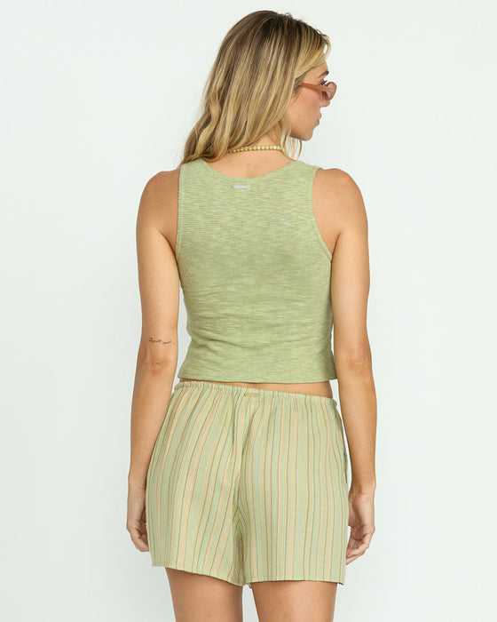 Billabong Bren Knit Tank-Pistachio