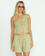 Billabong Bren Knit Tank-Pistachio