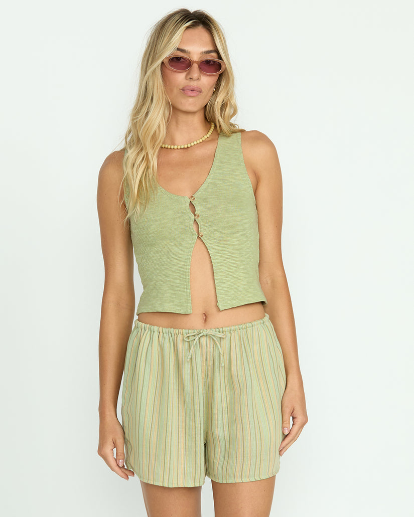 Billabong Bren Knit Tank-Pistachio