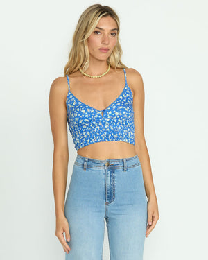Billabong May Knit Tank-True Blue