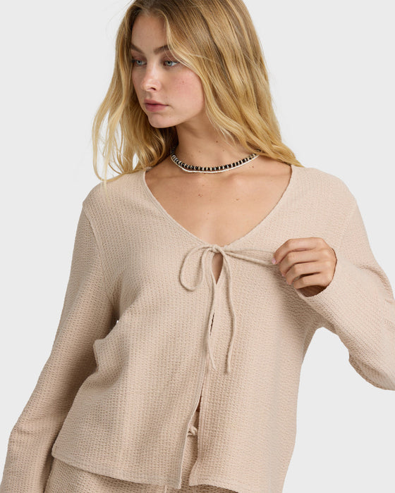 Billabong Maya Knit L/S Shirt-Oatmeal