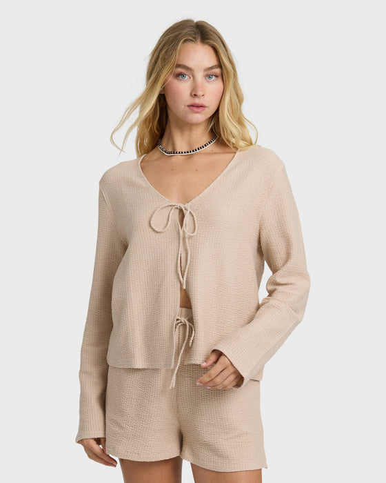 Billabong Maya Knit L/S Shirt-Oatmeal