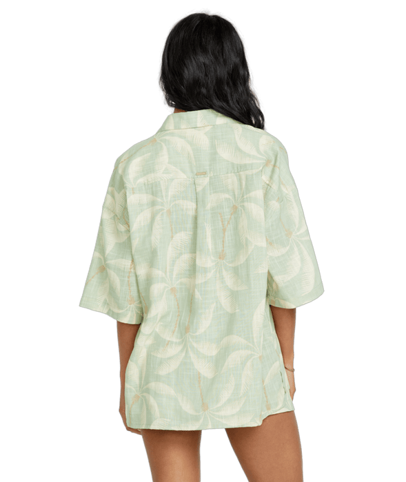 Billabong Beach Side Printed Woven Shirt-Pistachio