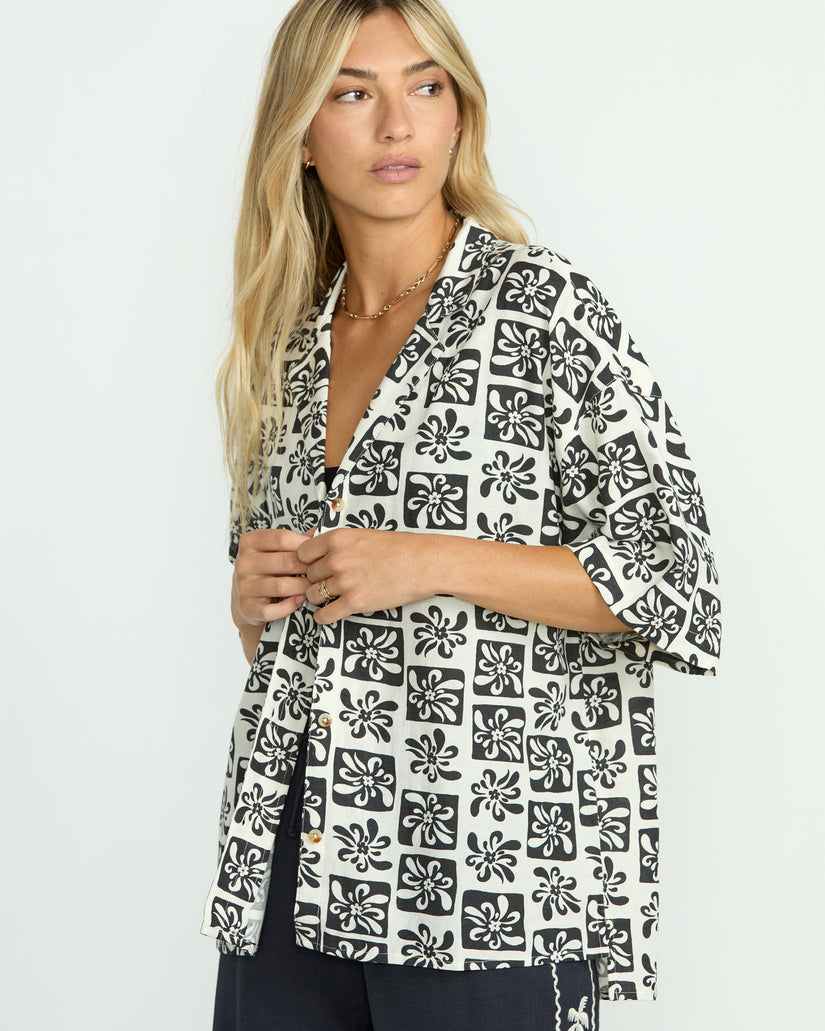 Billabong Beach Side S/S Shirt-Black Sands