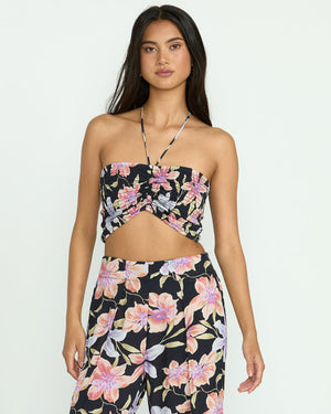 Billabong Summer Sunshine Tank-Black Multi