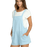 Billabong Beach Crush Denim Romper-Salt Blue