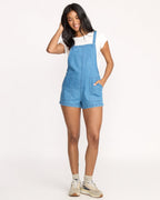 Billabong Beach Crush Denim Romper-Salt Washed