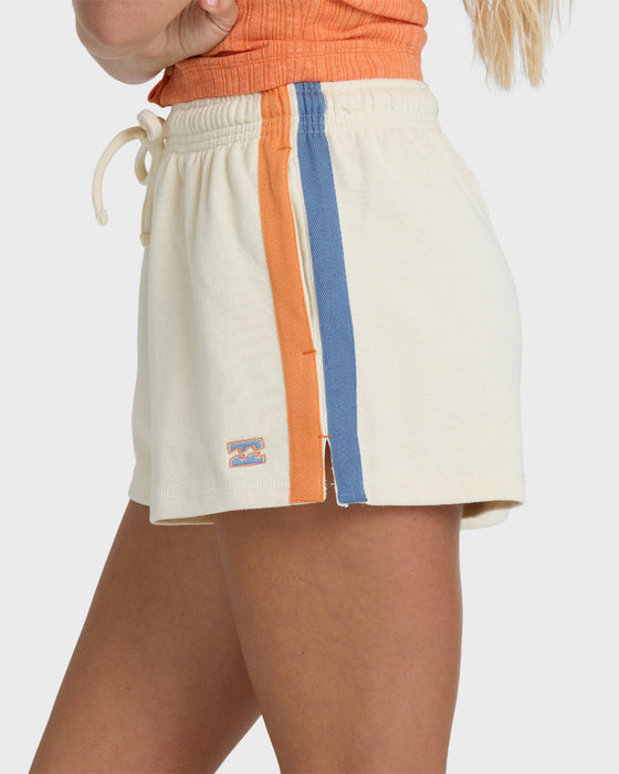 Billabong Classic Feels Fleece Shorts-White Cap