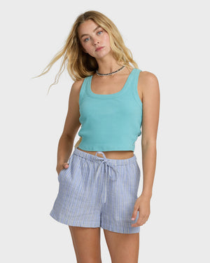 Billabong Wanderer Print Shorts-Twilight Blue