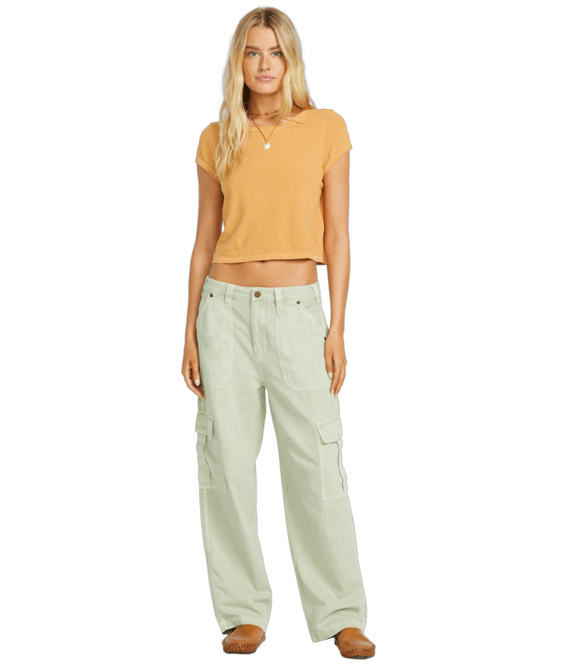 Billabong Walk Along Pants-Pistachio