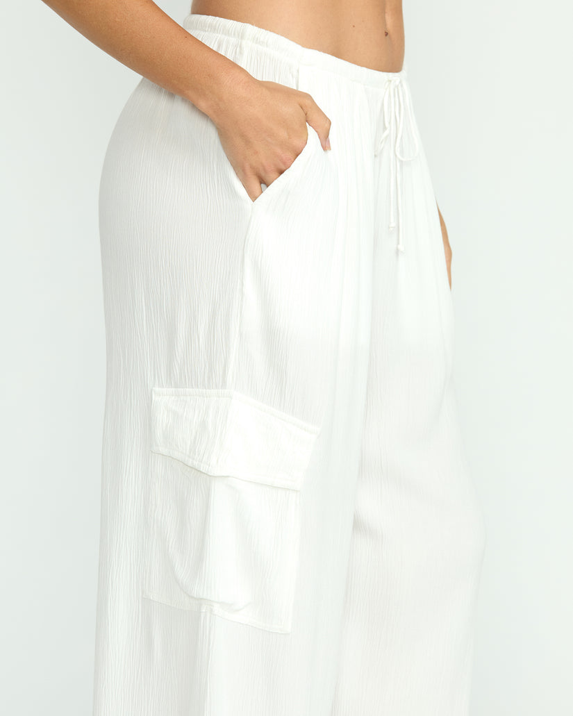 Billabong Beach Babe Cargo Pants-Salt Crystal