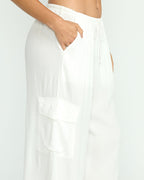 Billabong Beach Babe Cargo Pants-Salt Crystal