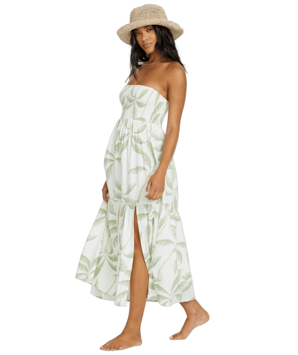Billabong Tropical Haze Dress-Salt Crystal