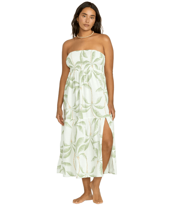 Billabong Tropical Haze Dress-Salt Crystal