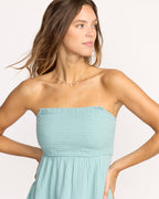 Billabong Off The Coast Dress-Blue Fog