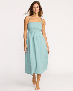 Billabong Off The Coast Dress-Blue Fog