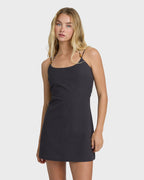 Billabong Midnight Wave Mini Dress-Black Sands