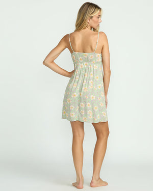 Billabong Last Sunset Mini Dress-Pistachio