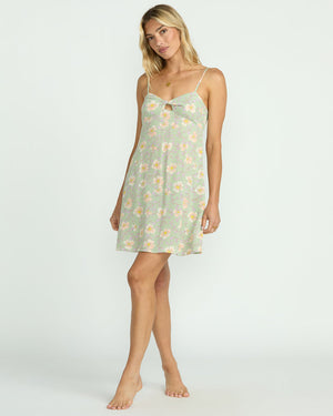 Billabong Last Sunset Mini Dress-Pistachio