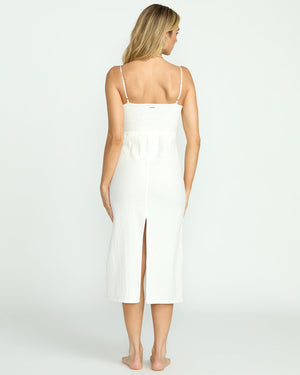 Billabong Crystal Clear Midi Dress-Salt Crystal