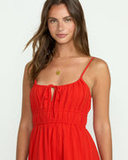 Billabong Red Aloha Maxi Dress-Red Aloha