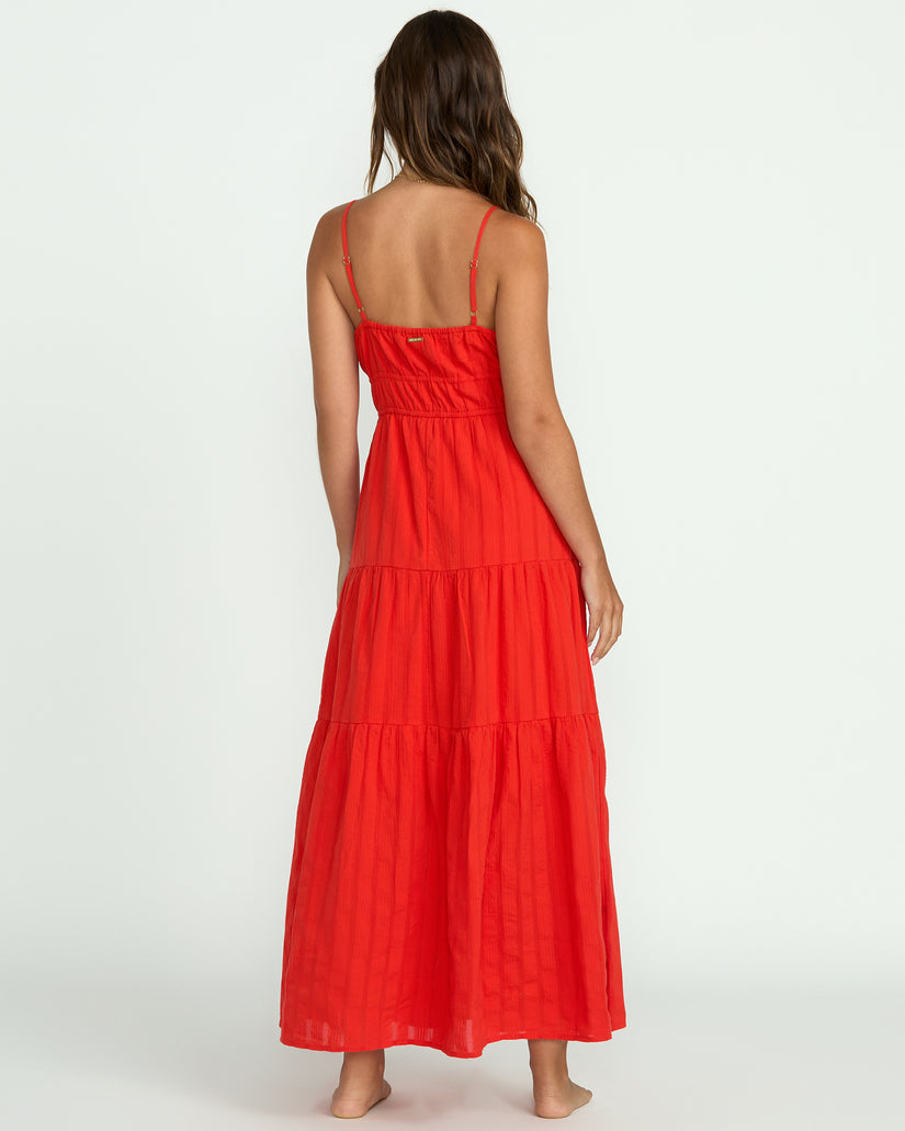 Billabong Red Aloha Maxi Dress-Red Aloha