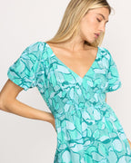 Billabong Go Coastal Midi Dress-Blue Bird