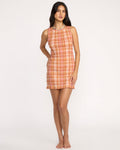 Billabong Check Me Out Dress-Sunburnt