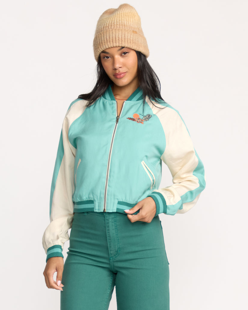 Billabong Dream Vacation Jacket-Misty Blue