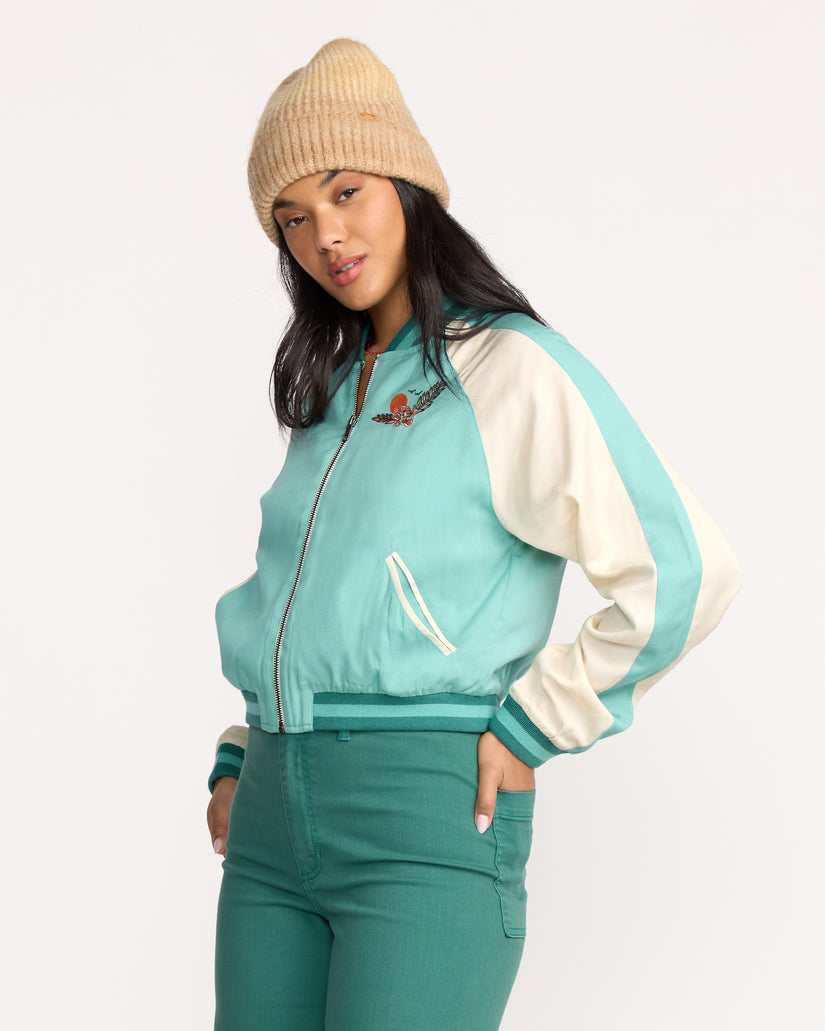 Billabong Dream Vacation Jacket-Misty Blue