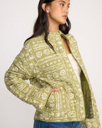 Billabong Folk Story Jacket-Green Tea