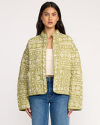 Billabong Folk Story Jacket-Green Tea