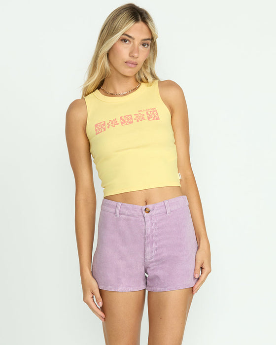 Billabong Free Fall Cord Shorts-Amethyst Smoke