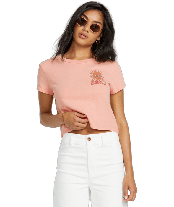 Billabong Wave Trip Tee-Faded Rose