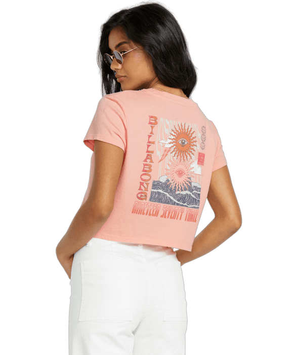 Billabong Wave Trip Tee-Faded Rose