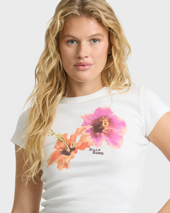 Billabong Cool Girls Only Tee-Salt Crystal