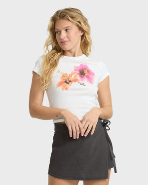 Billabong Cool Girls Only Tee-Salt Crystal