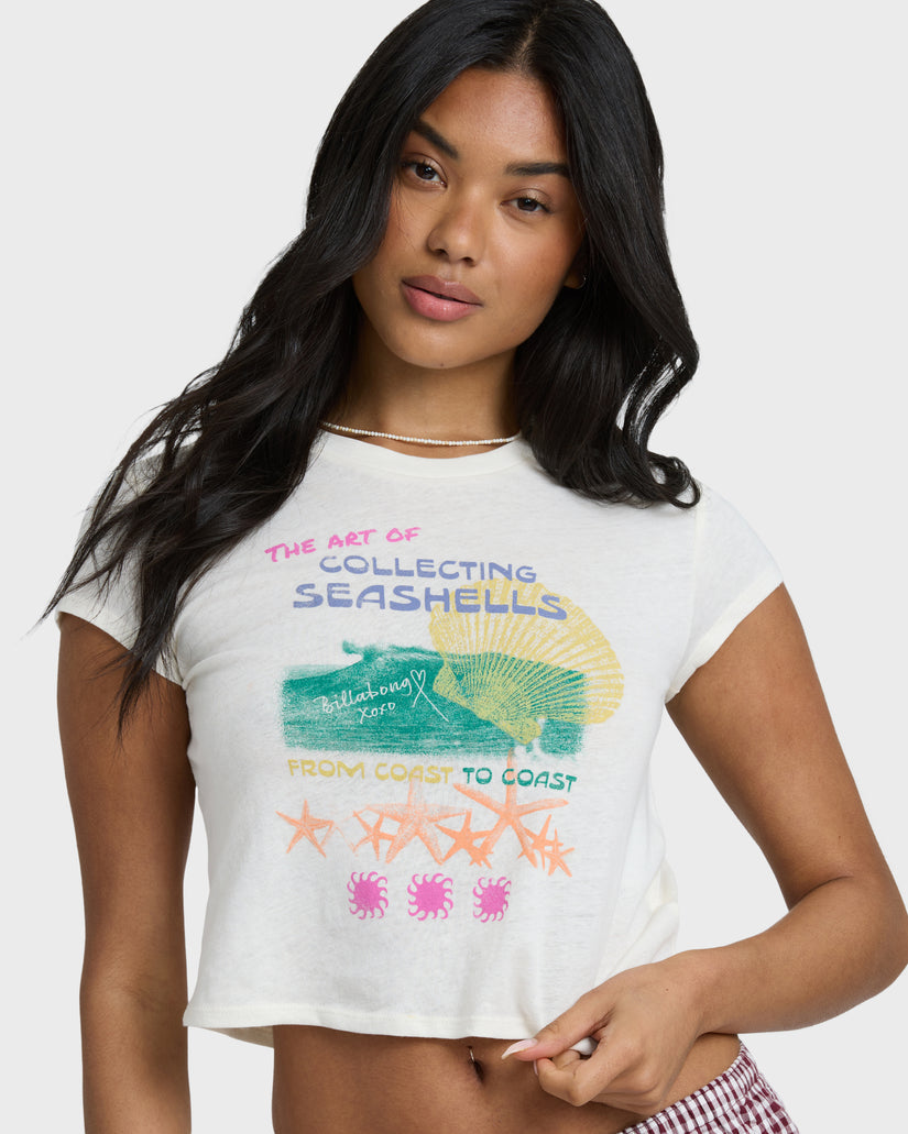 Billabong Coastal Adventures Tee-White Cap