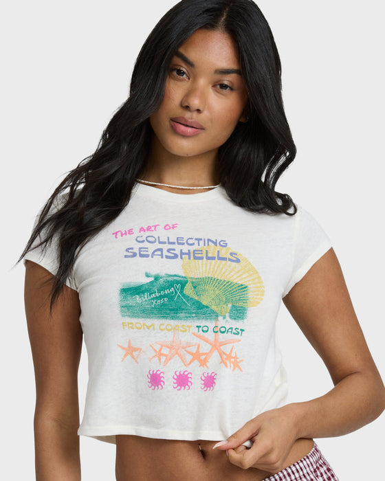 Billabong Coastal Adventures Tee-White Cap