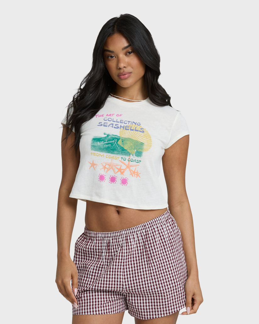 Billabong Coastal Adventures Tee-White Cap