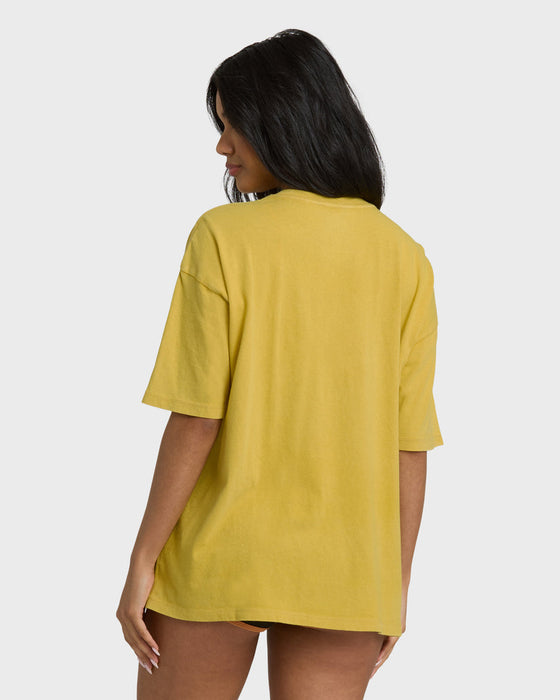 Billabong Between Night and Dawn Tee-Dark Citron